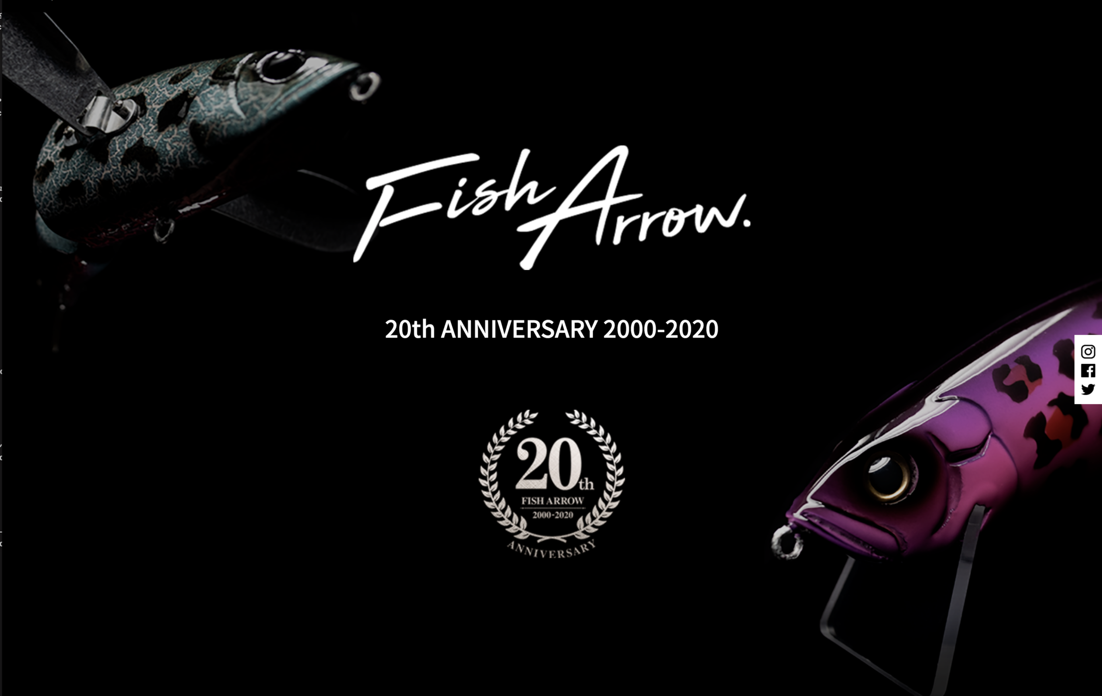 フィッシュアロー20周年特設サイト 20TH ANNIVERSARY | Fish Arrow